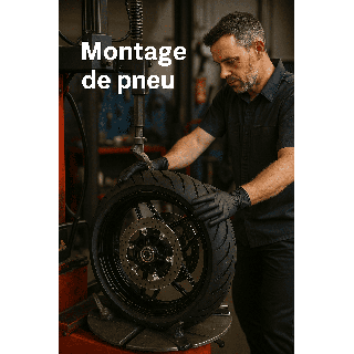 Montage de pneumatiques en atelier Bikebusters Marseille