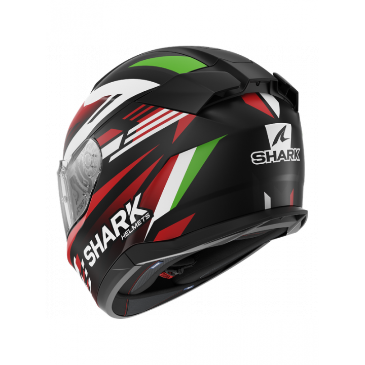 Shark D-SKWAL 3 FIRSTLAP Mat Black Red Green