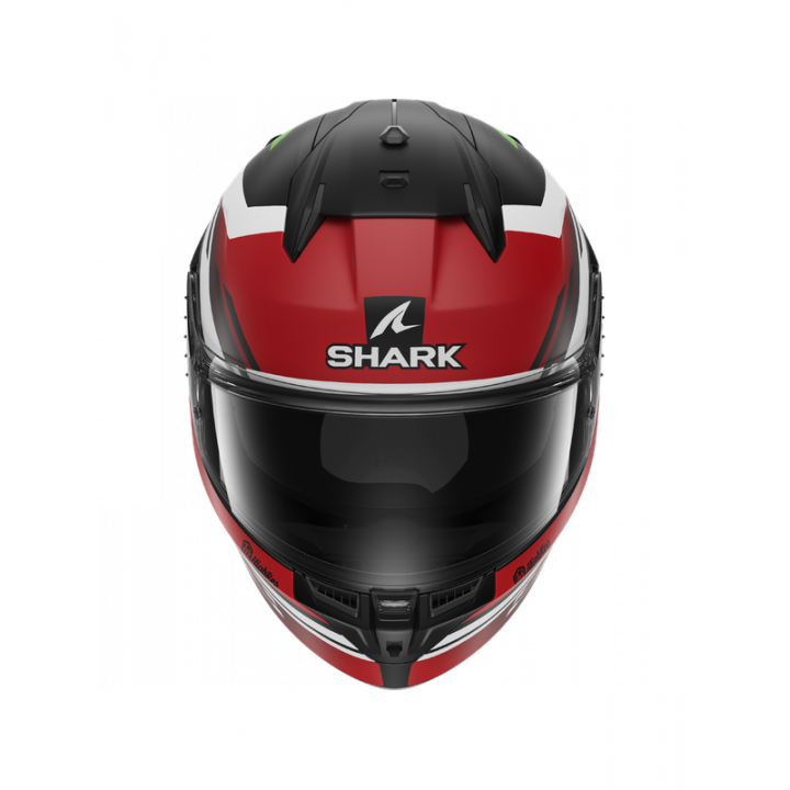 Shark D-SKWAL 3 FIRSTLAP Mat Black Red Green