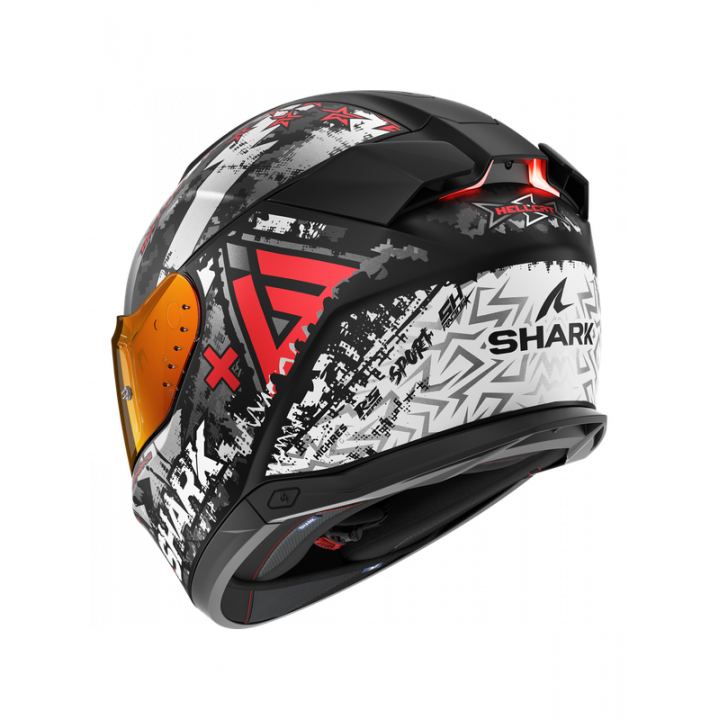 Shark SKWAL i3 HELLCAT Mat Black Chrom Red