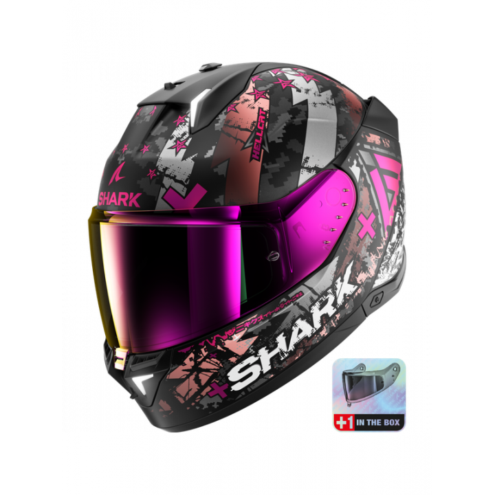 Shark SKWAL i3 HELLCAT Mat Black Chrom Purple