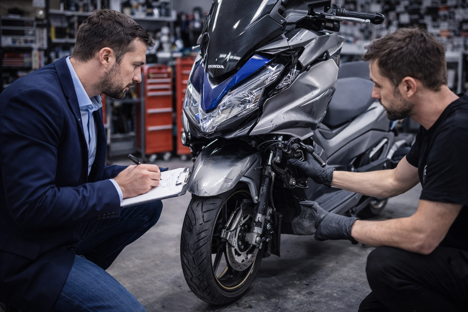 Prise en charge d’un dossier accident moto ou scooter